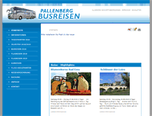 Tablet Screenshot of pallenberg-busreisen.de